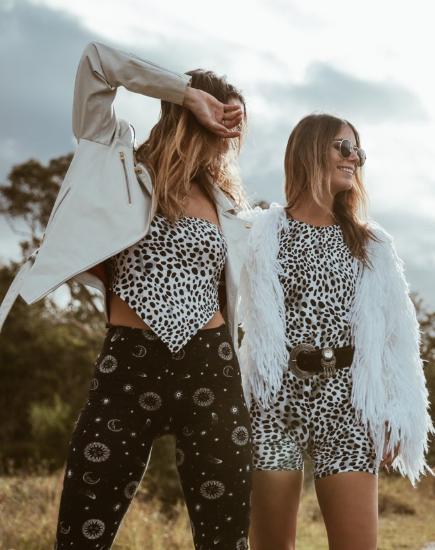 Bild von Tielda Crop Top in Dalmatiner