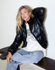 Image of Puffa Pufferjacke aus PU Schwarz