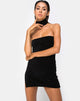 Image von Luste Bodycon-Kleid in Rippe Schwarz