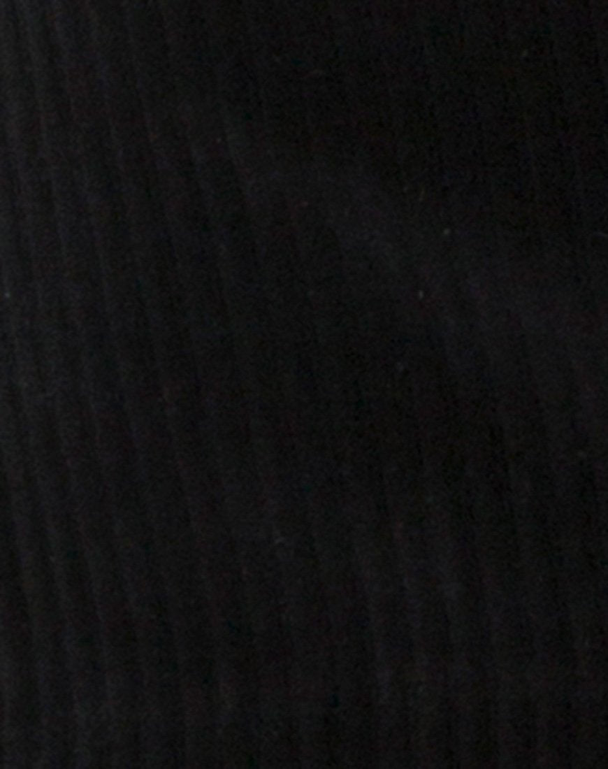 Image von Luste Bodycon-Kleid in Rippe Schwarz