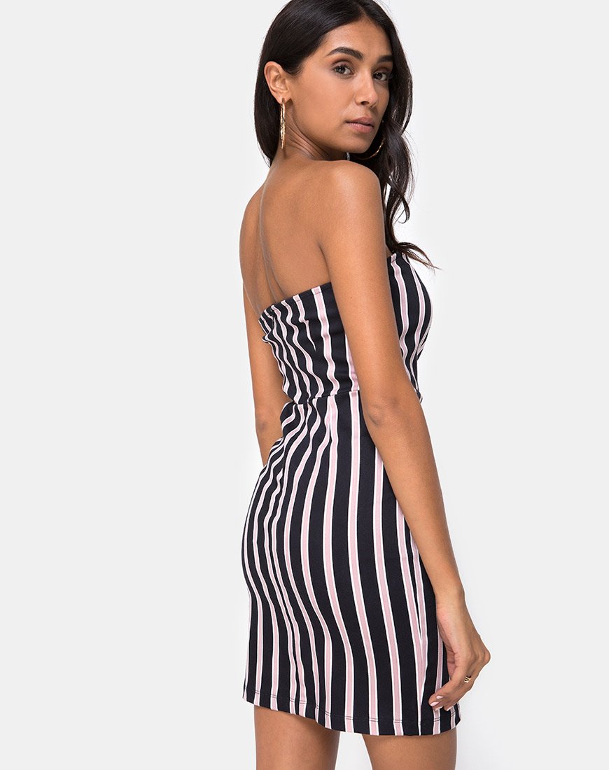 Luveries Kleid in Formal Stripe