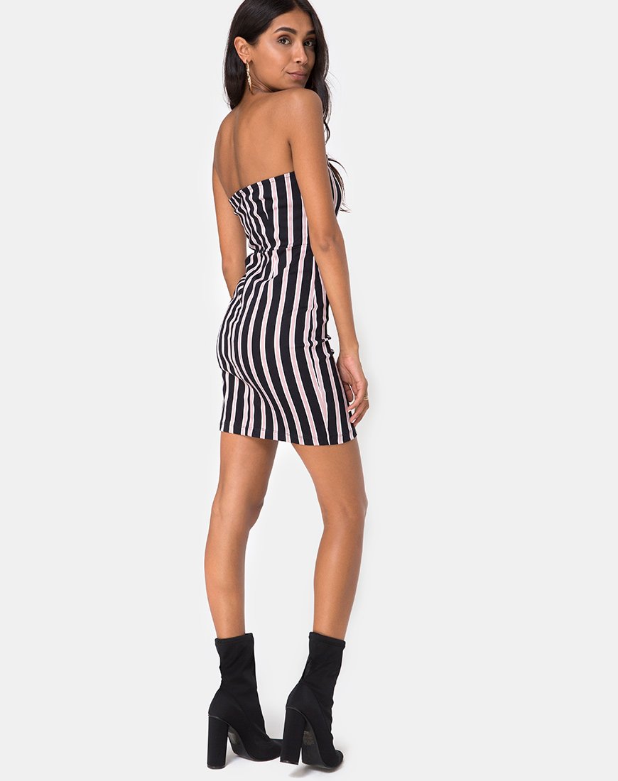 Image of Luveries Kleid in Formal Stripe