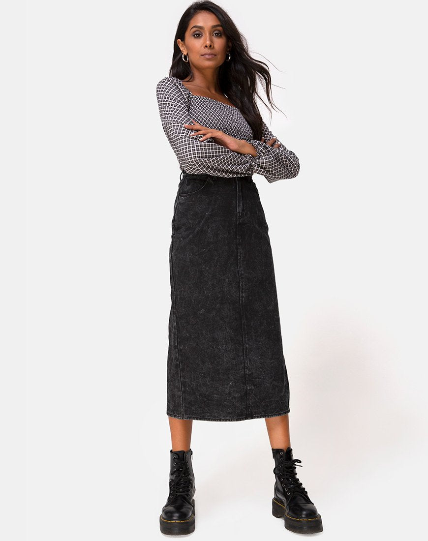 Bild von Lyra Midirock in Schwarz Stone Wash