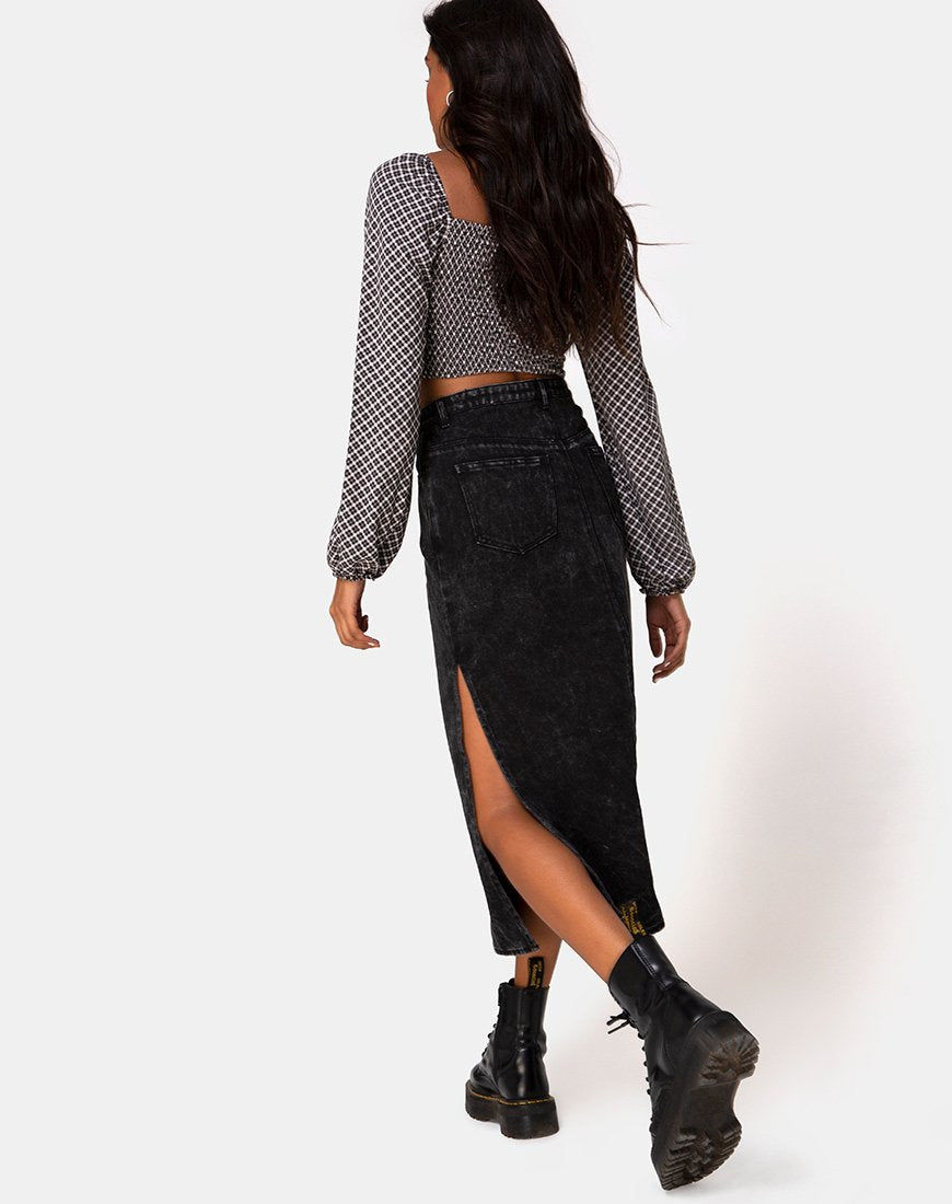 Bild von Lyra Midirock in Schwarz Stone Wash