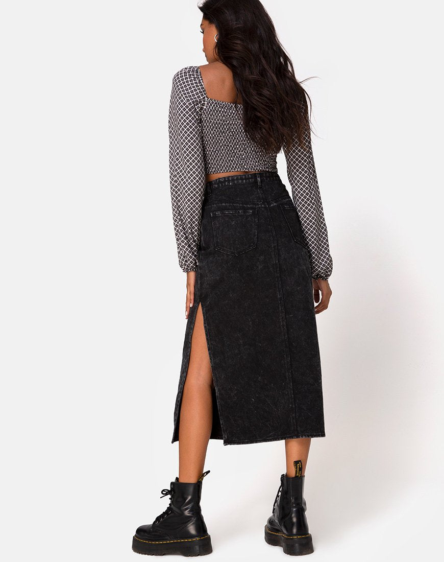 Bild von Lyra Midirock in Schwarz Stone Wash
