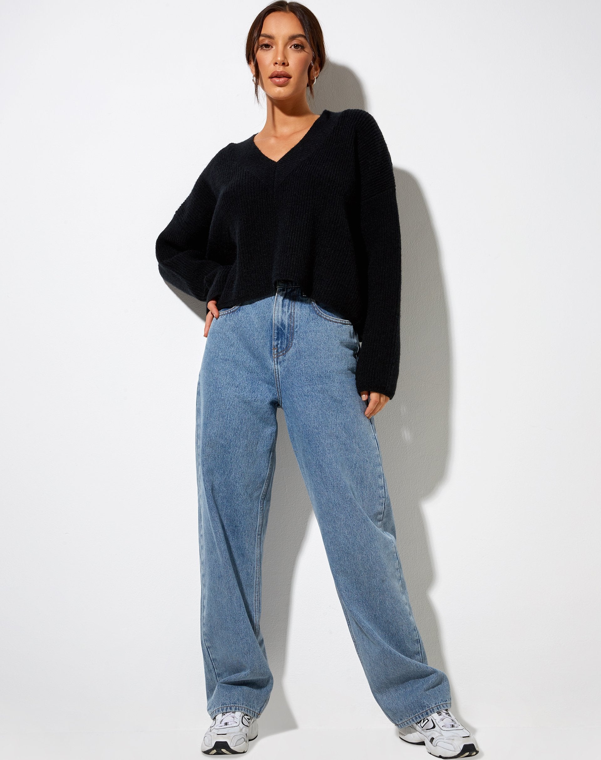 Image of Mabel Pullover aus Strick Schwarz