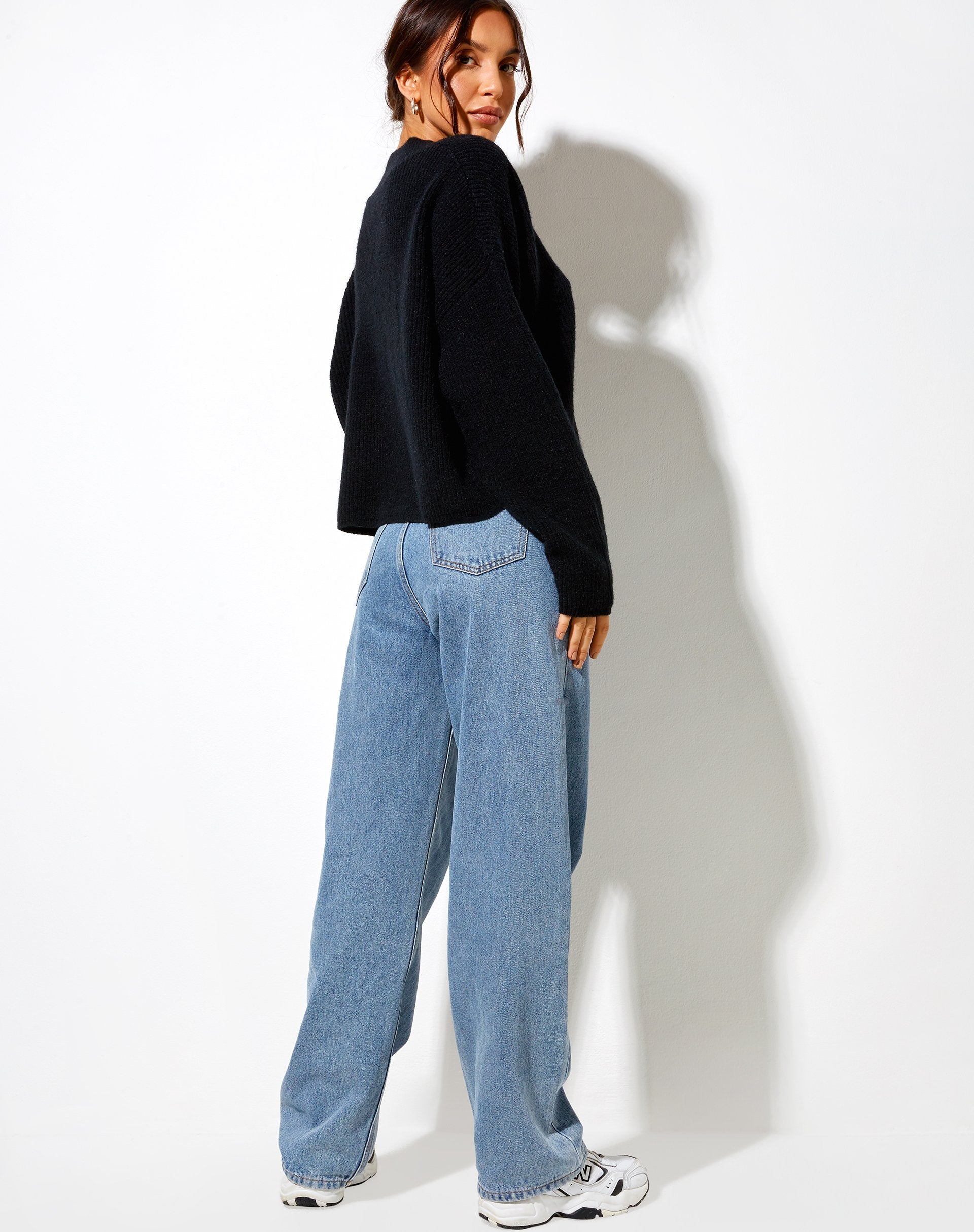 Image of Mabel Pullover aus Strick Schwarz