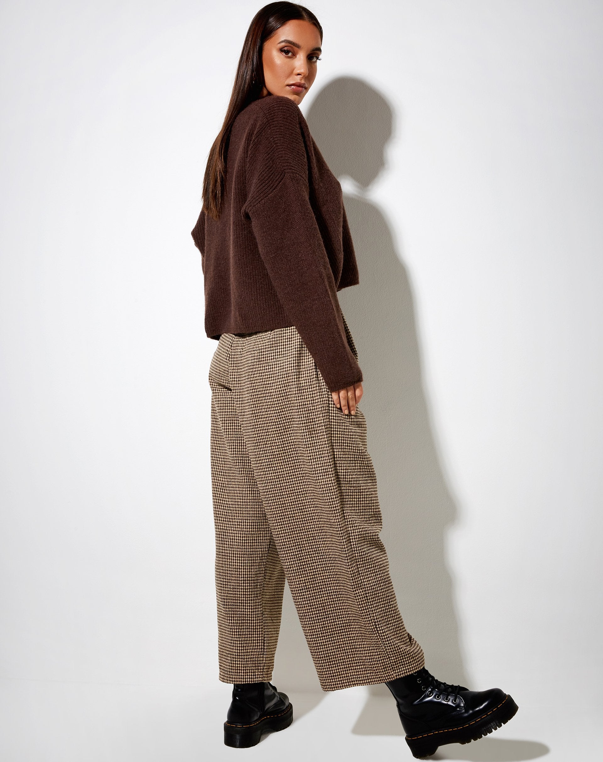 Image of Mabel Pullover aus Strick in Choco Brown