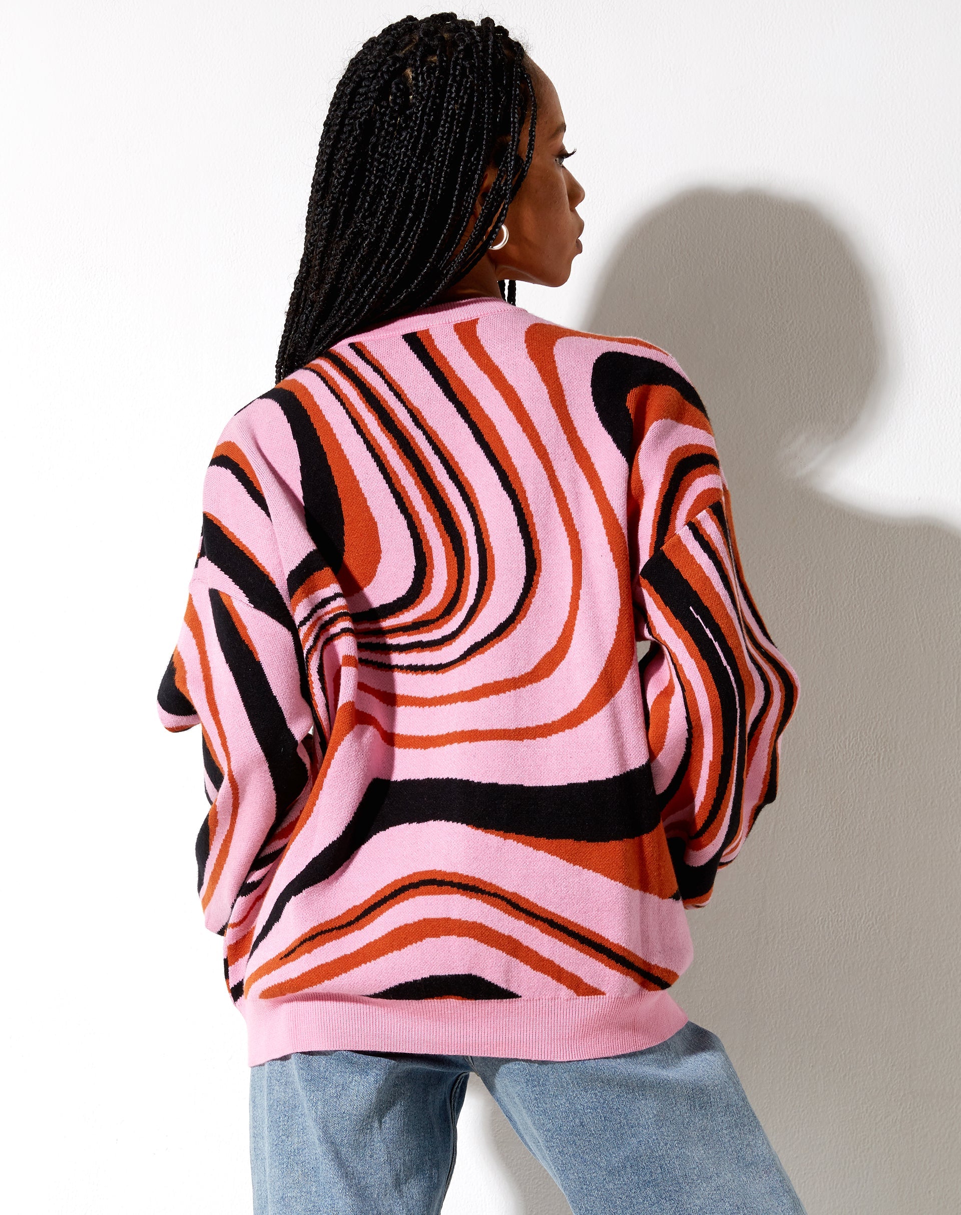 Image of Mably Pullover in Mega Ripple Pink