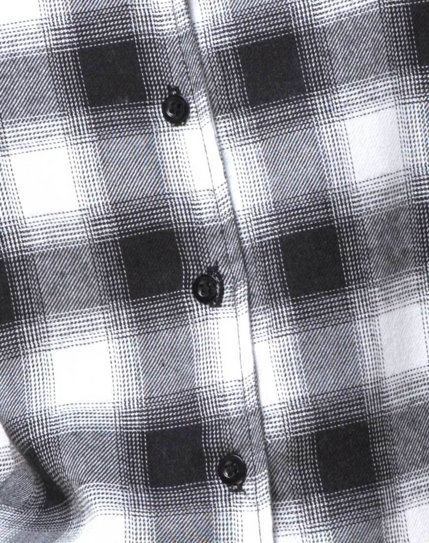 Image of Madison Schürzenkleid kariert Schwarz und Weiß