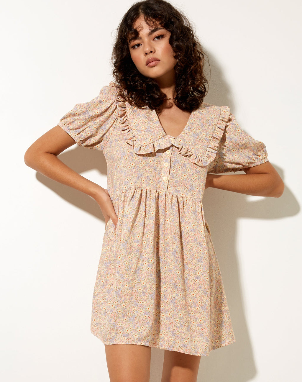 Madsen Skaterkleid in 70er Jahre Prärie Girl Floral