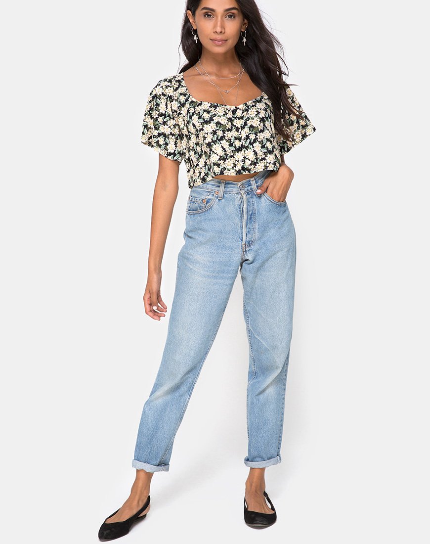 Bild von Magia Crop Top in Aster Black