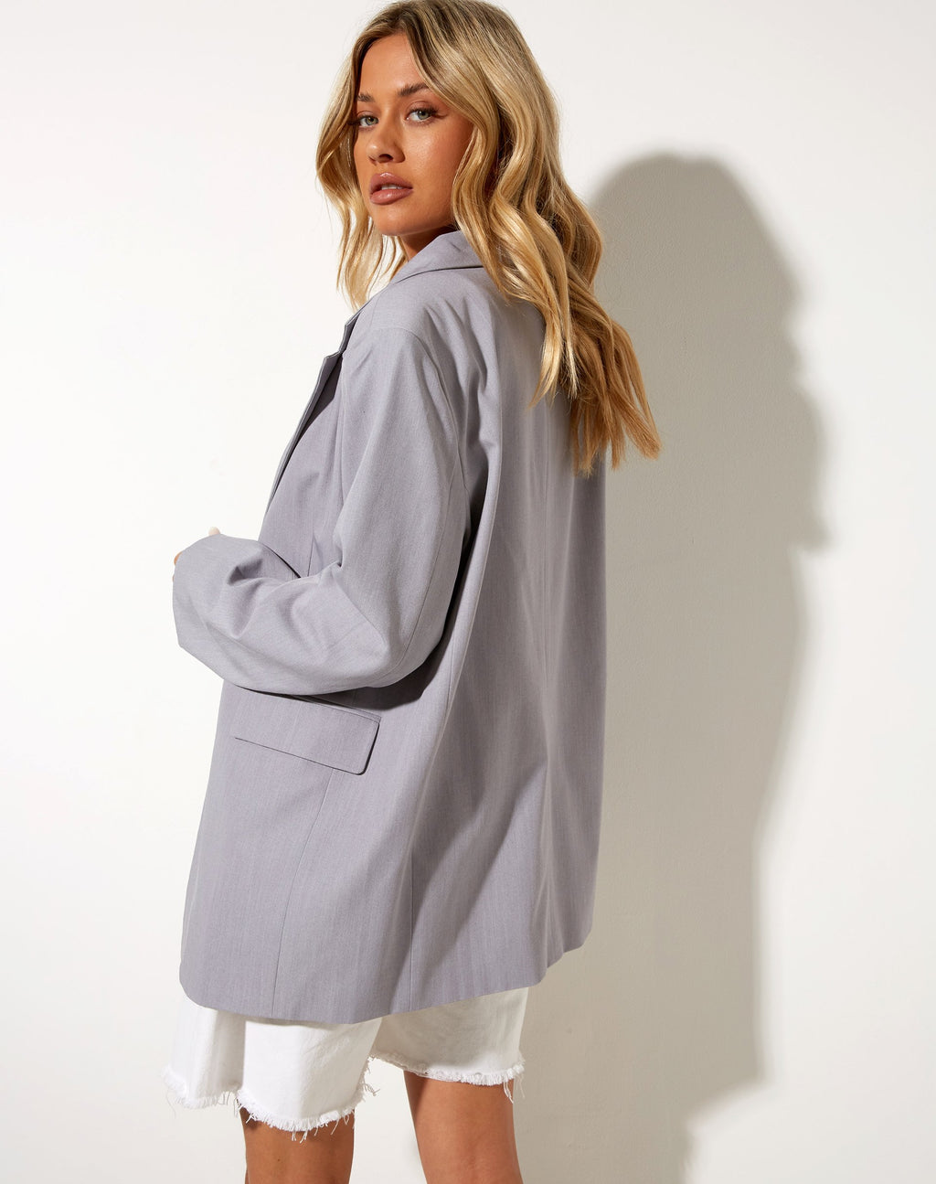 Maiwa Blazer in Silbergrau