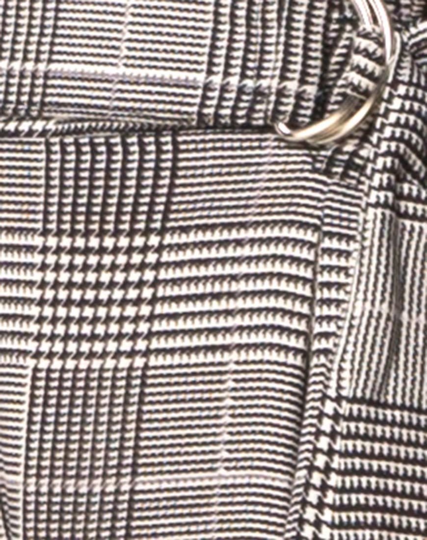 Image of Majustie Hochtaillierte Hose in Charles Check Grau