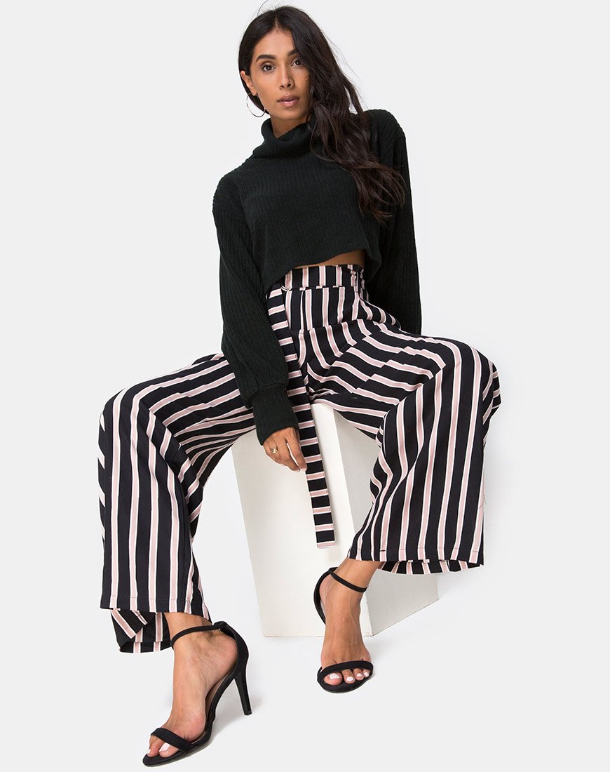 Majustie Hose in Formal Stripe