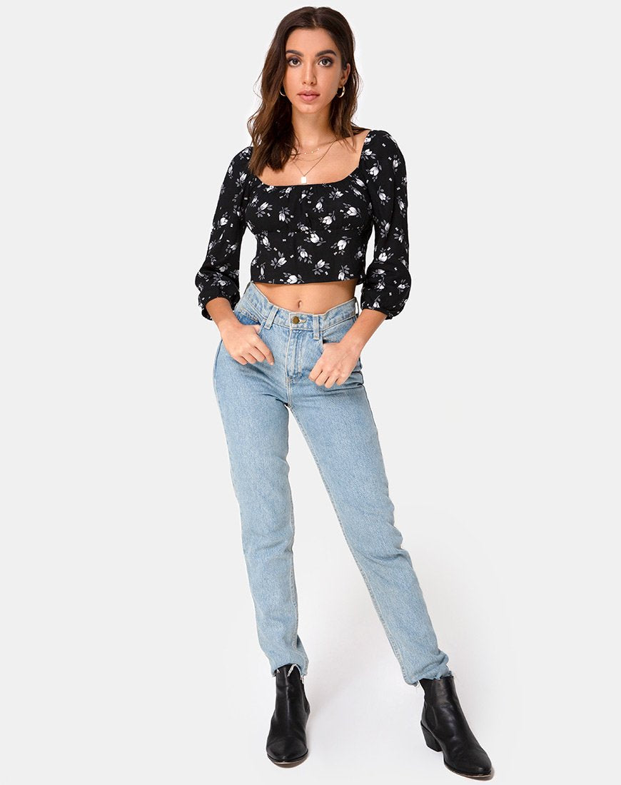Bild von Malon Crop Top in Dunkle Tulpe