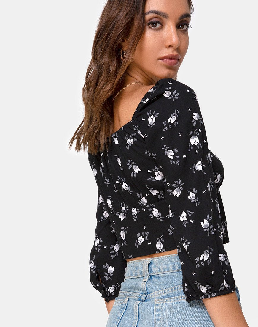 Bild von Malon Crop Top in Dunkle Tulpe