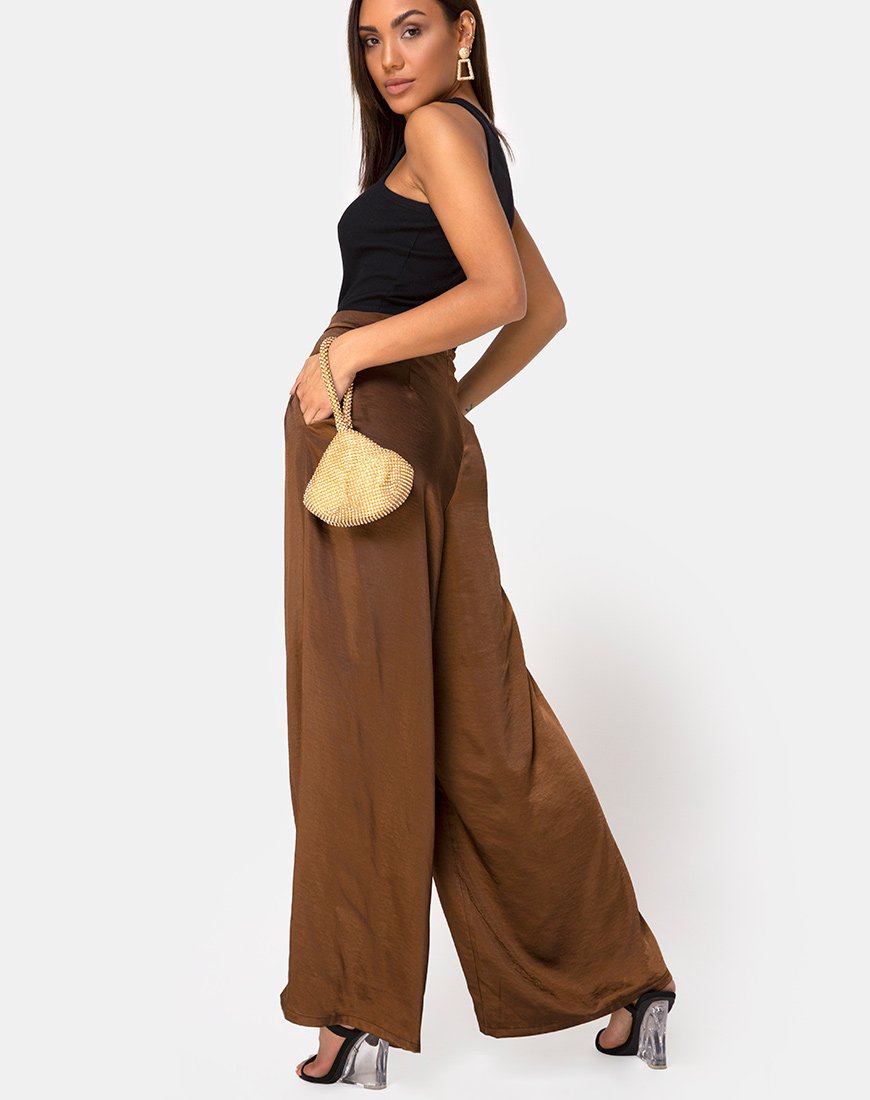 Image der Mara-Hose in Satin Braun