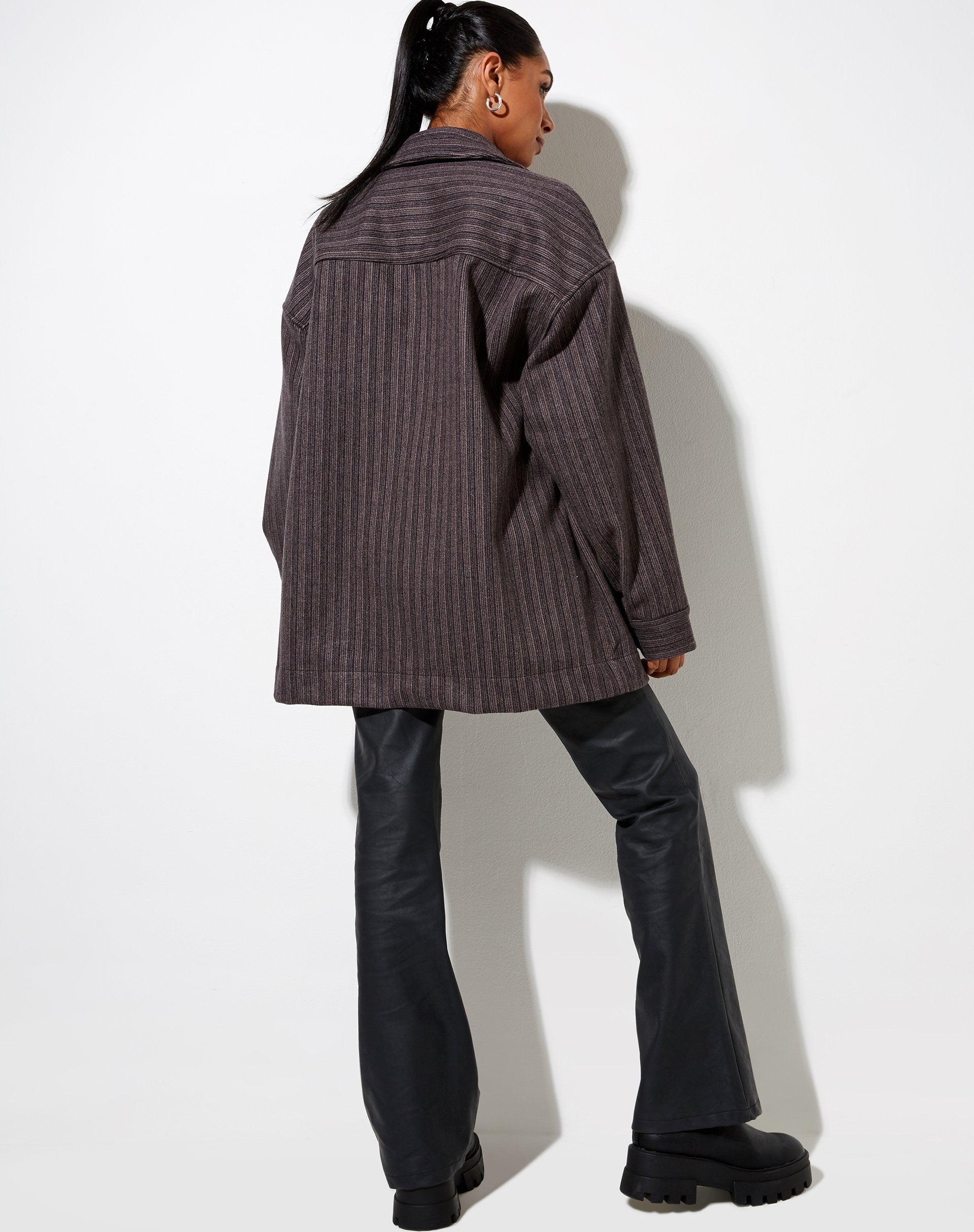 Image of Marcel Shirt in Streifen Schwarz und Grau