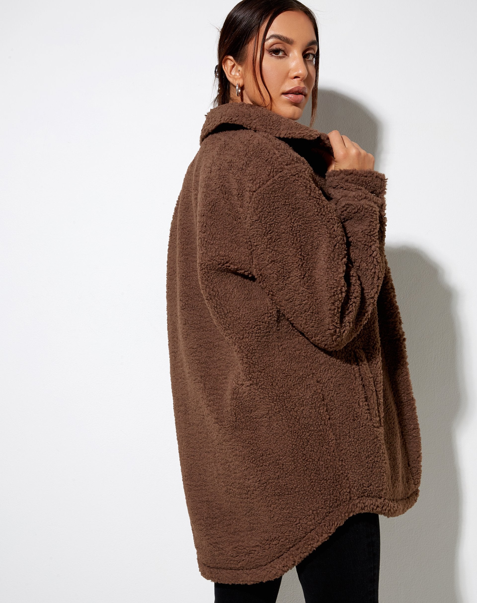 Image of Marcella Hemd in Borg Charcoal Grau