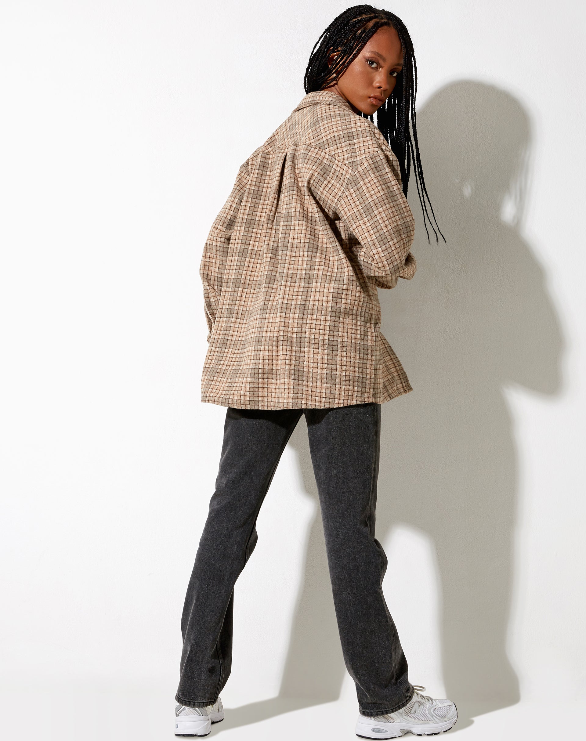 Image of Marcella Hemd in Grau-Tan-Braun