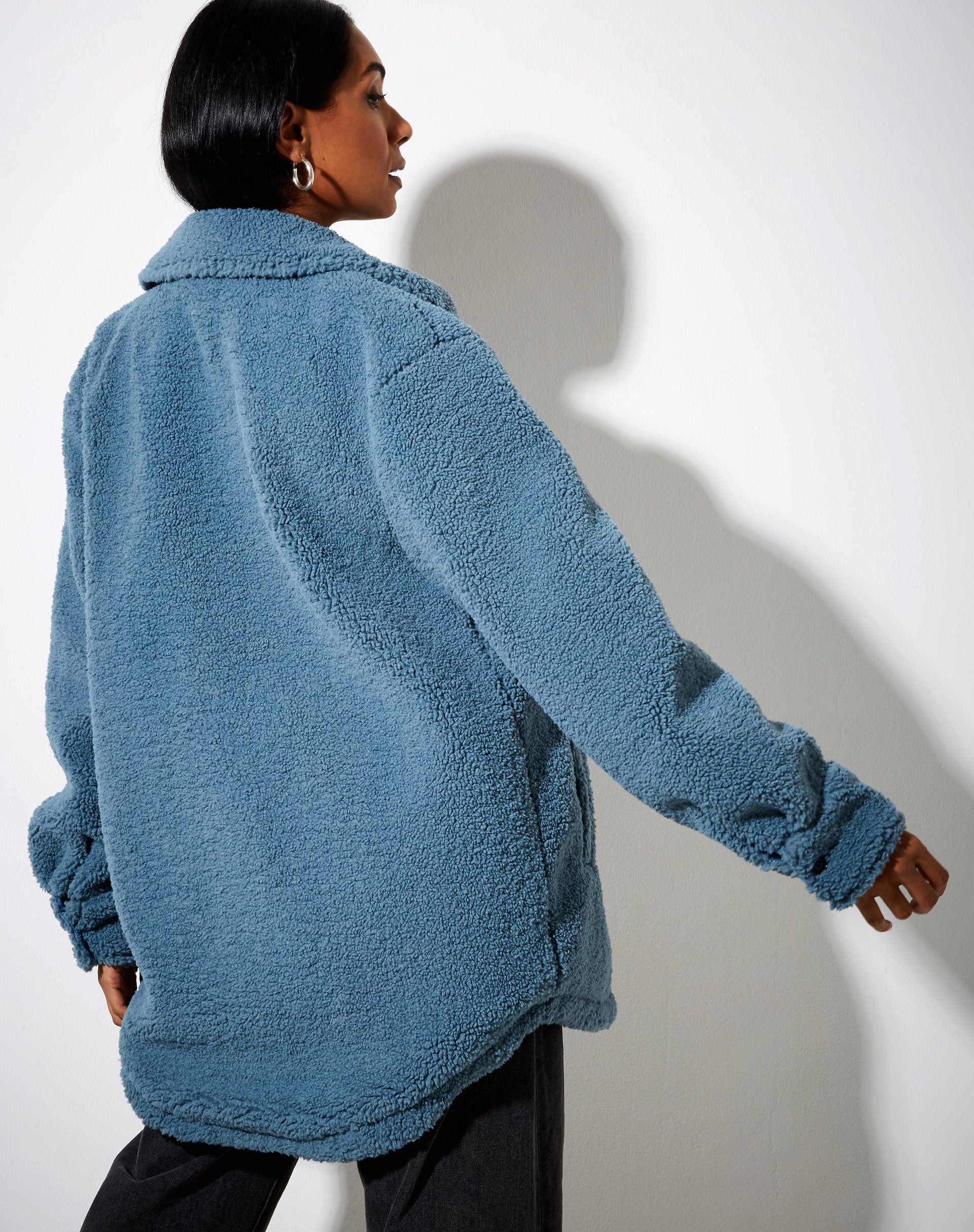 Image of Marcella Hemd in Borg Schieferblau