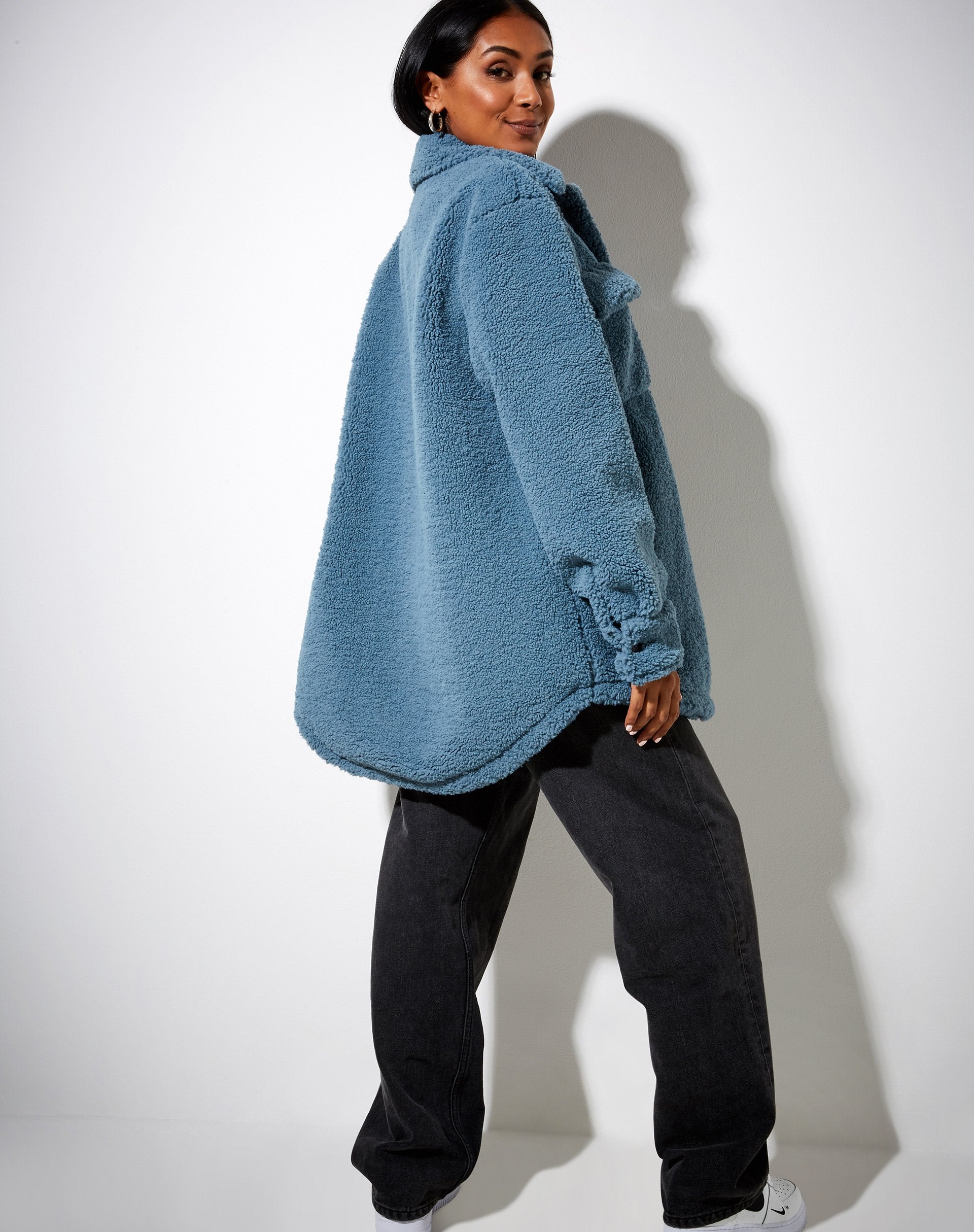Image of Marcella Hemd in Borg Schieferblau