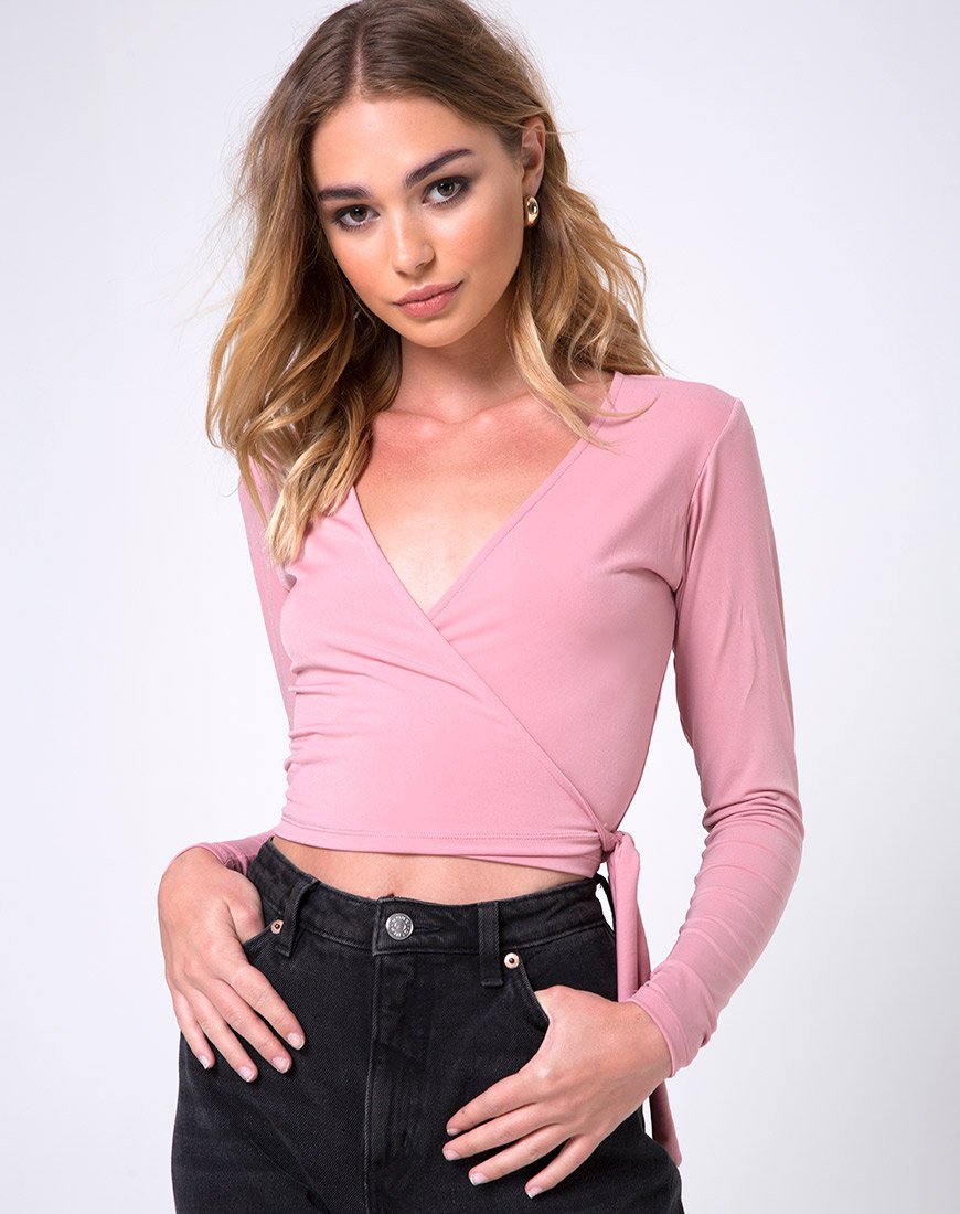 Image of Marche Wickeloberteil in Dusky Pink