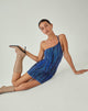 Bild von MOTEL X JACQUIE Marda Mini Dress in Colour Bleed Blue