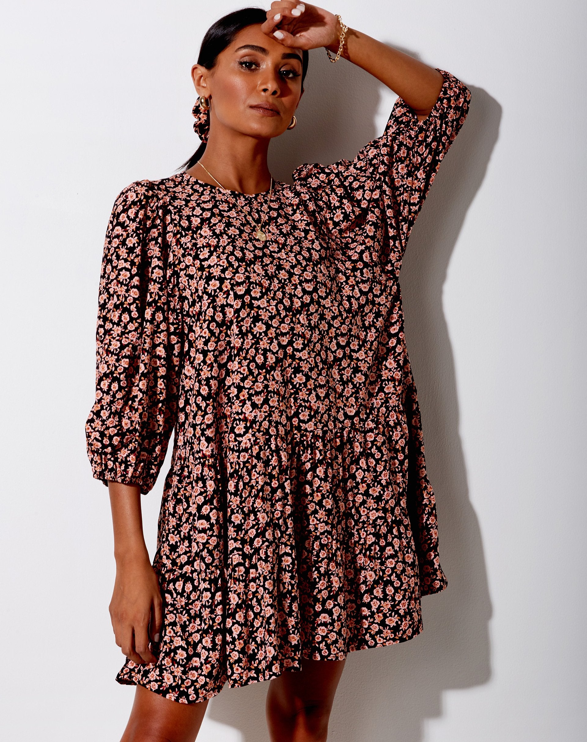 Image of Mareta Tee-Kleid in Herbstblüte