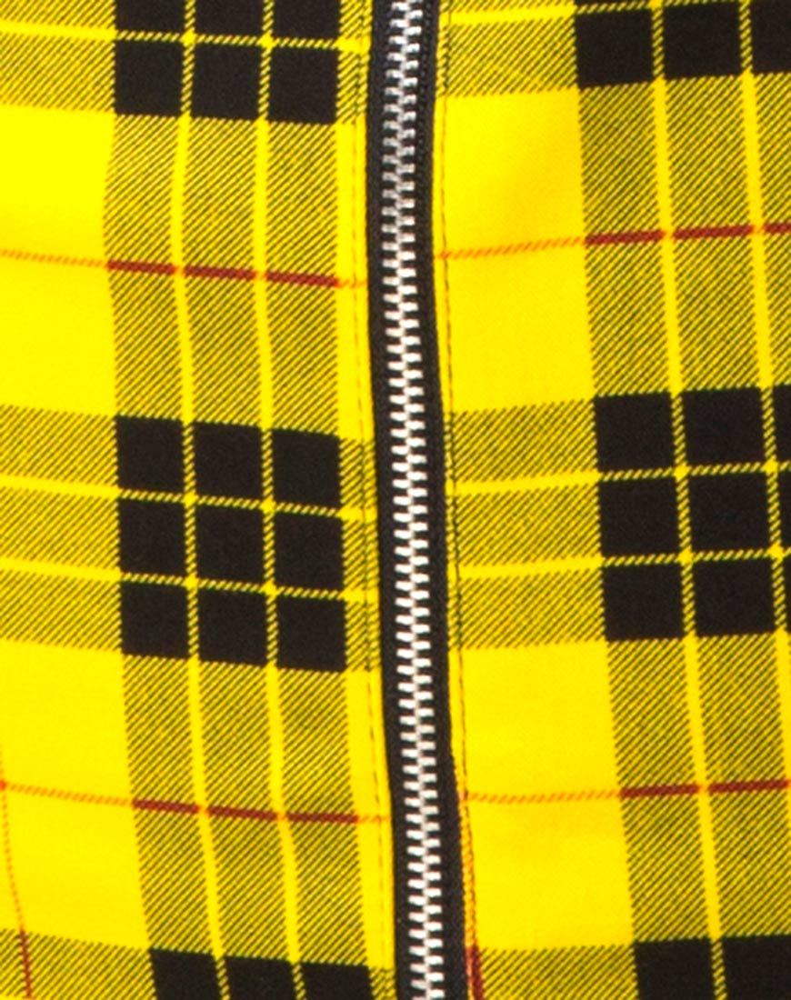 Image of Maretha Kleid in Winterkariert Gelb