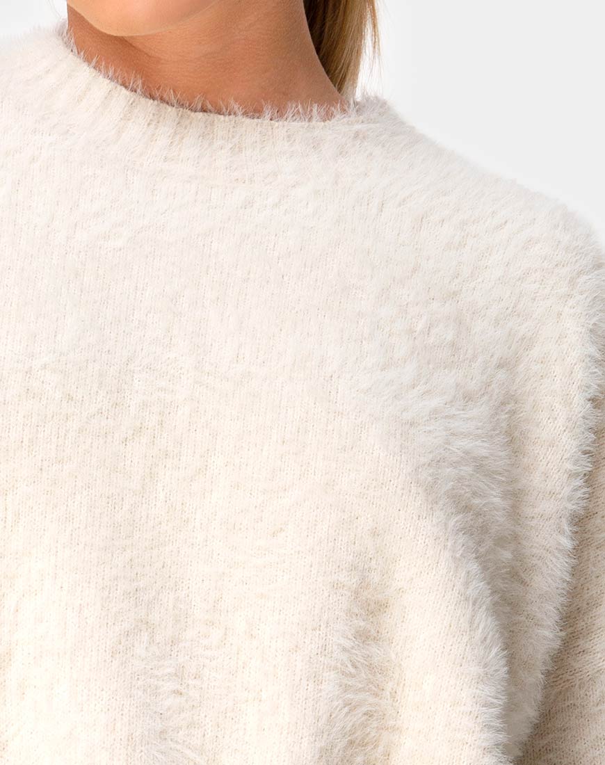 Image of Margo Pullover aus Strick Hafermehl