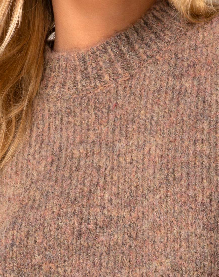 Image of Margo Pullover aus Strickstoff Tan