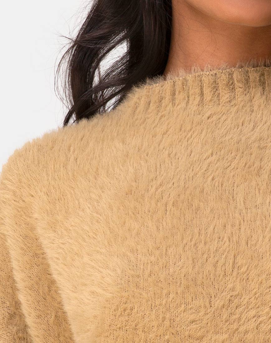 Image of Margo Pullover aus Strick in Taupe