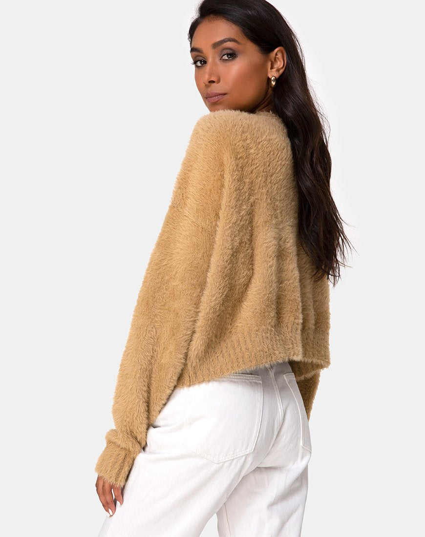 Margo Pullover aus Strick in Taupe