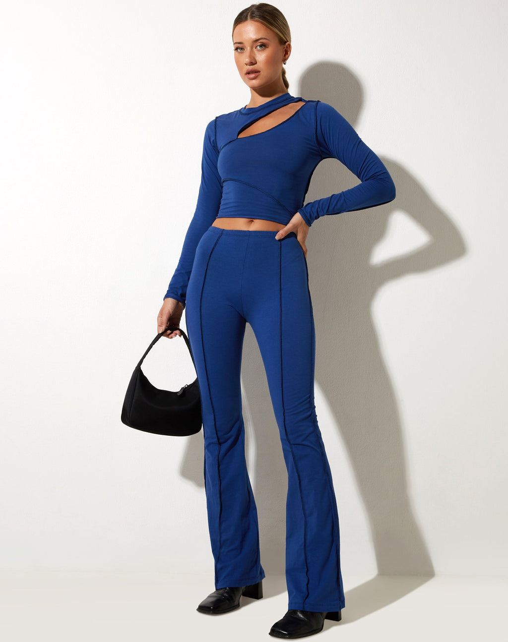 Tais Schlaghose aus Lycra Dazzling Blue