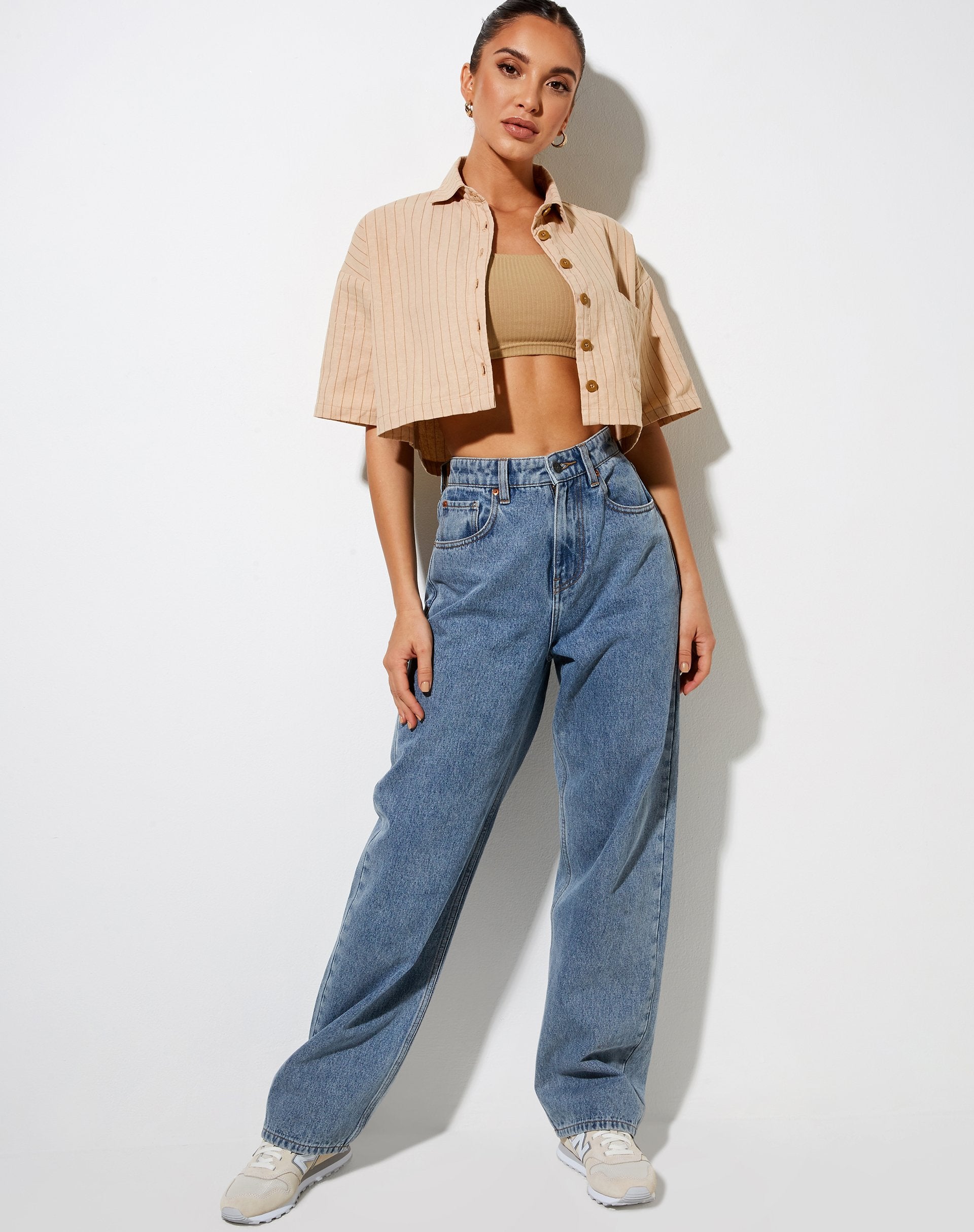 Bild von Marka Crop Top in Pencil Stripe