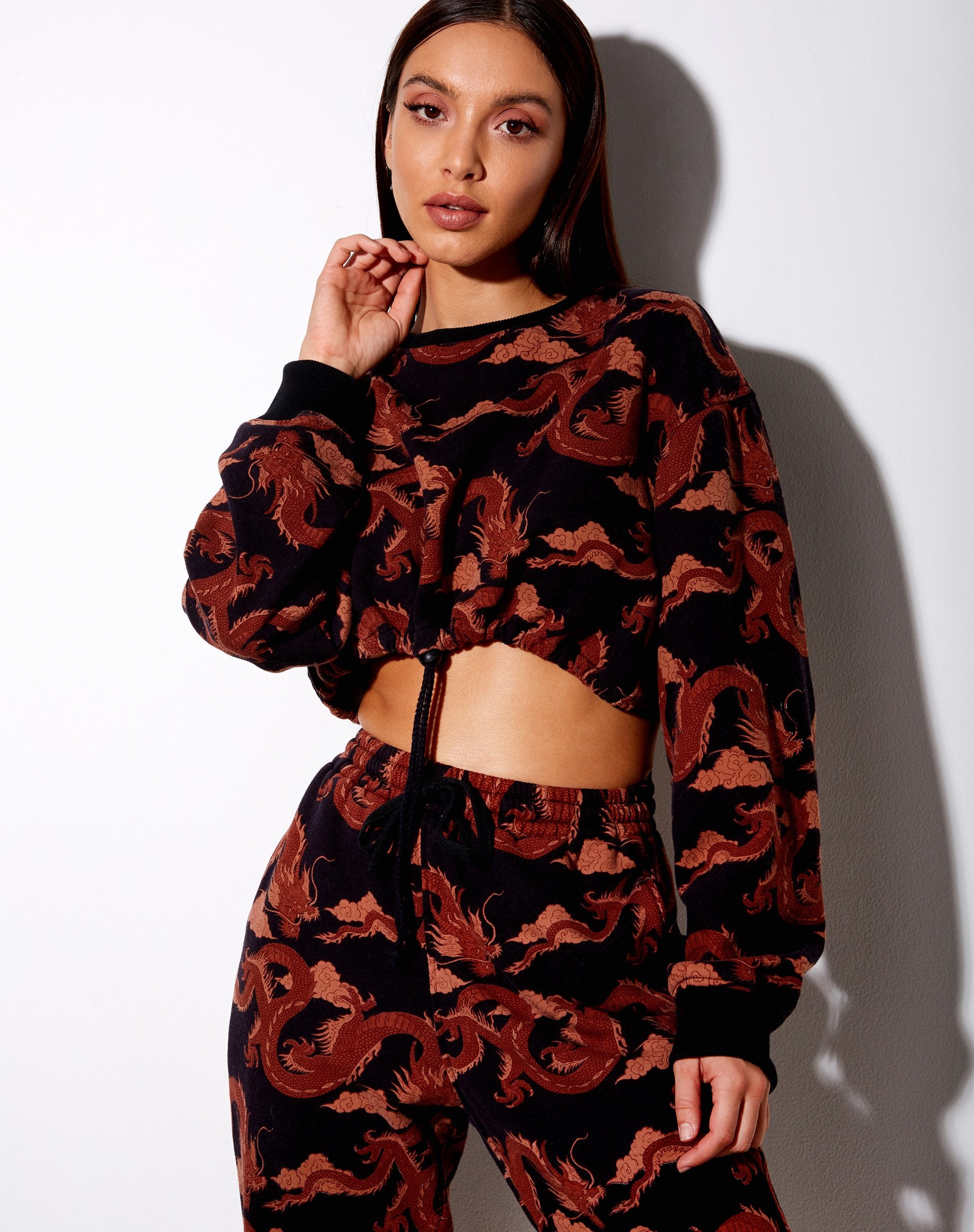 Image of Markey Pullover in Tonal Dragon Orange