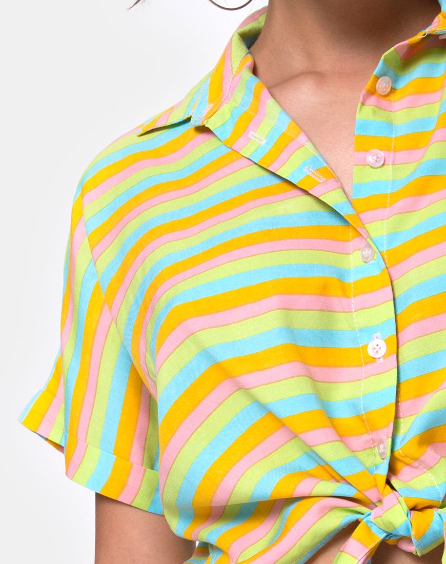 Bild von Gapo Tie Up Shirt in Sweet Stripe