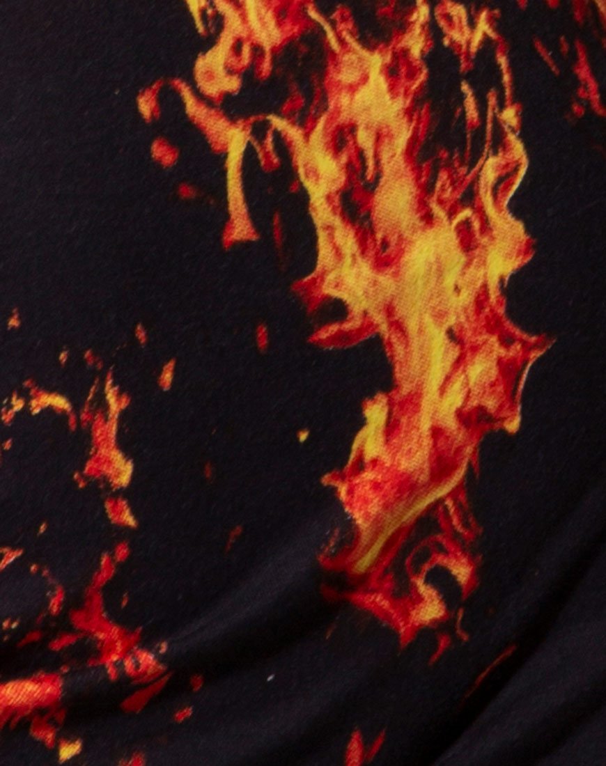 Image of Marlin Bodycon Kleid in Feuer