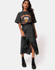 Image of Marni Midirock aus Satin Rose Schwarz