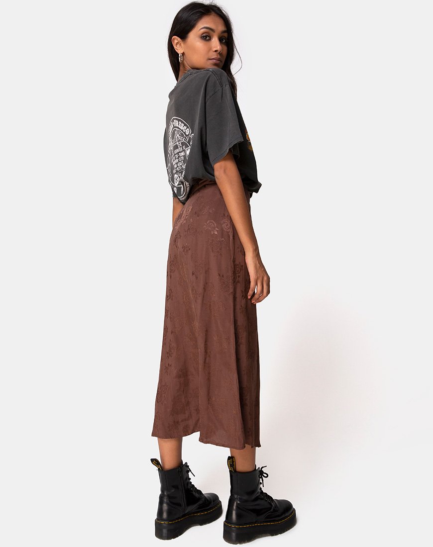 Bild von Marni Midirock aus Satin Rose Chocolate