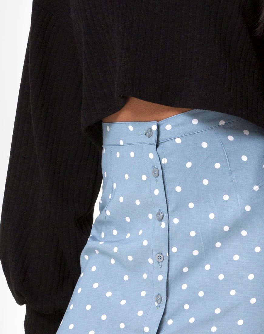 Bild von Marni Midirock in Skater Polka Blau