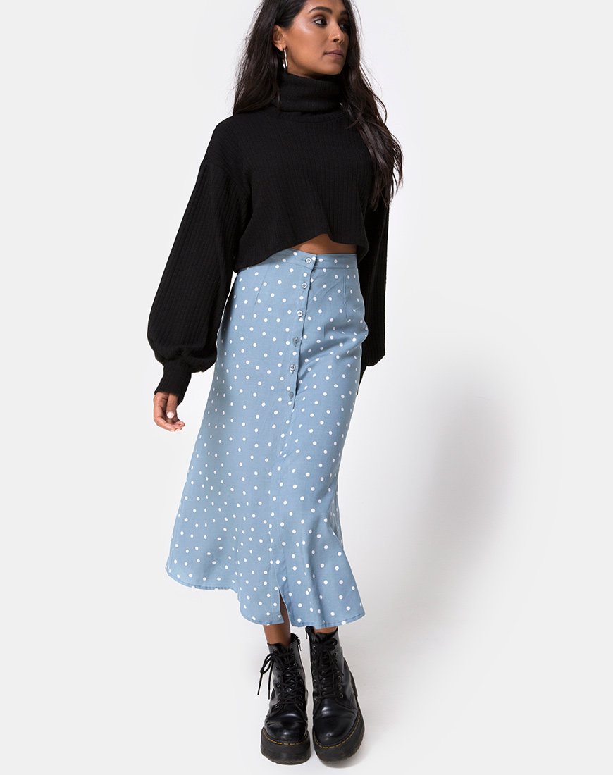 Bild von Marni Midirock in Skater Polka Blau