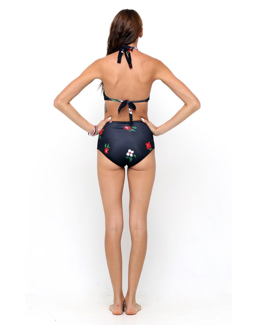 Bild von Marshmallow Bikini Top in Pansie Flower