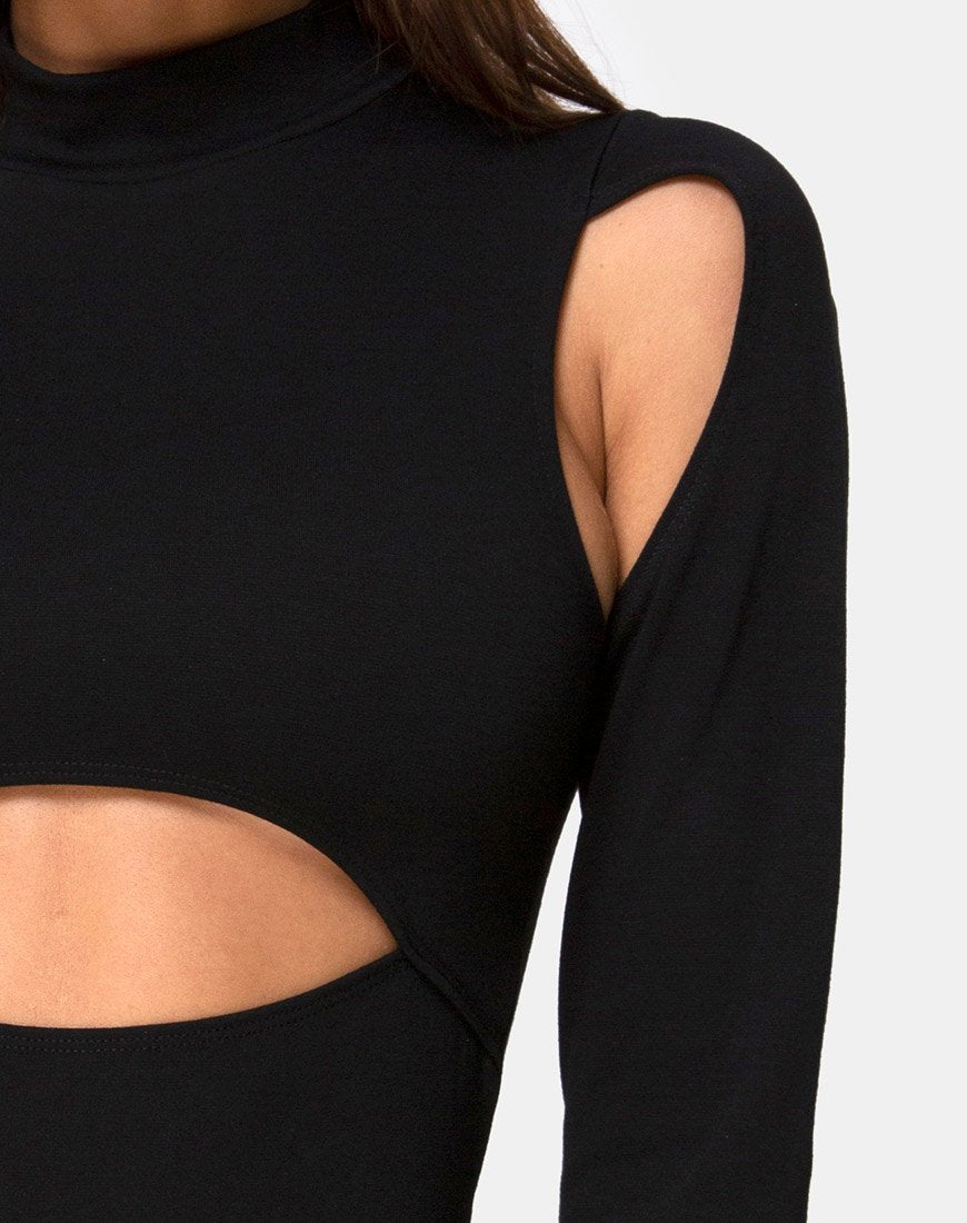 Image von Matcha Minikleid in Schwarz