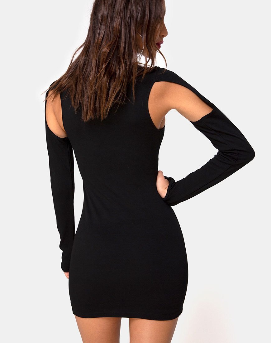 Image von Matcha Minikleid in Schwarz