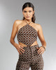 Bild von MOTEL X IRIS Mauda Top in Kette Tangle Dunkelbraun