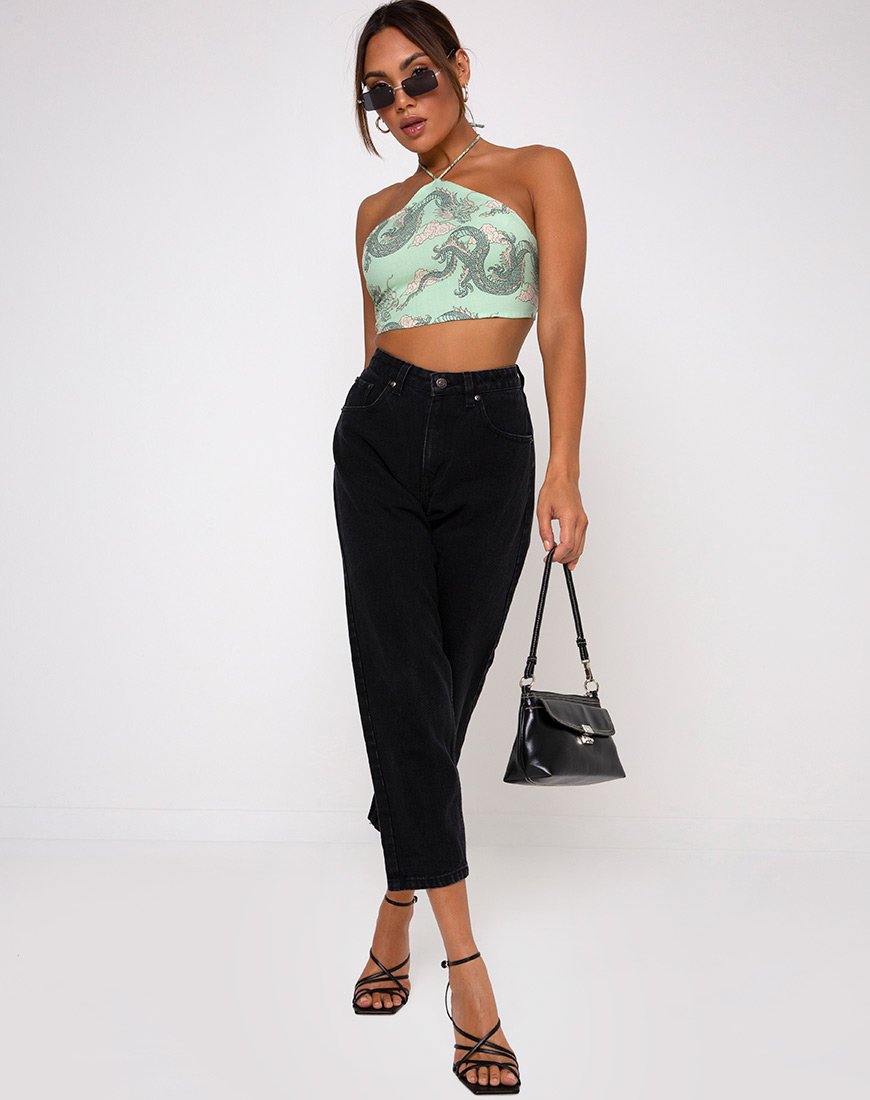 Bild von Maudy Crop Top aus chinesischem Drachen Neo Mint