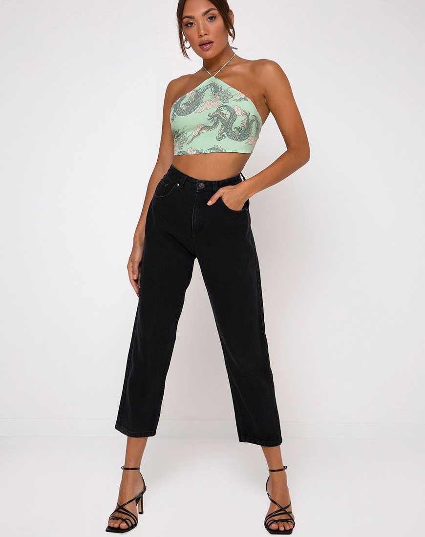 Bild von Maudy Crop Top aus chinesischem Drachen Neo Mint